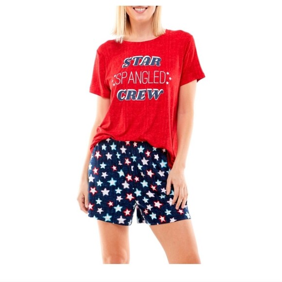 Way to Celebrate Star Spangled Family Sleep PJ Set size XL - Picture 4 of 6